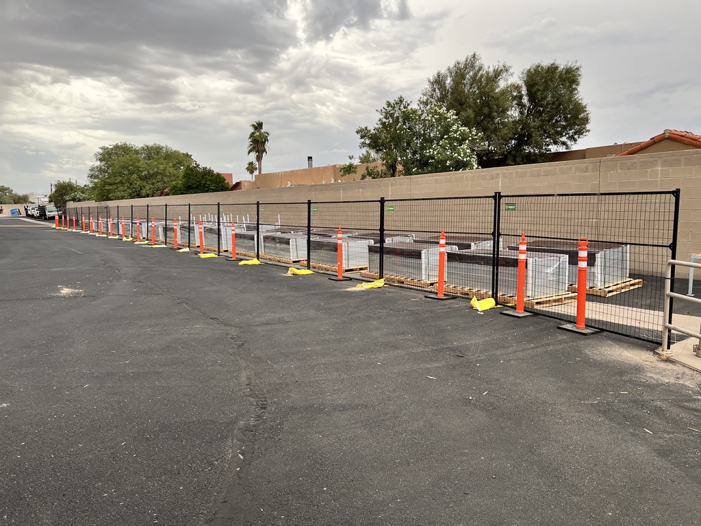 Inverters staged for Arizona dual-site R&R project